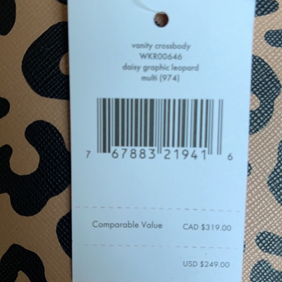 Kate Spade daisy graphic leopard vanity crossbody - Picture 14 of 16